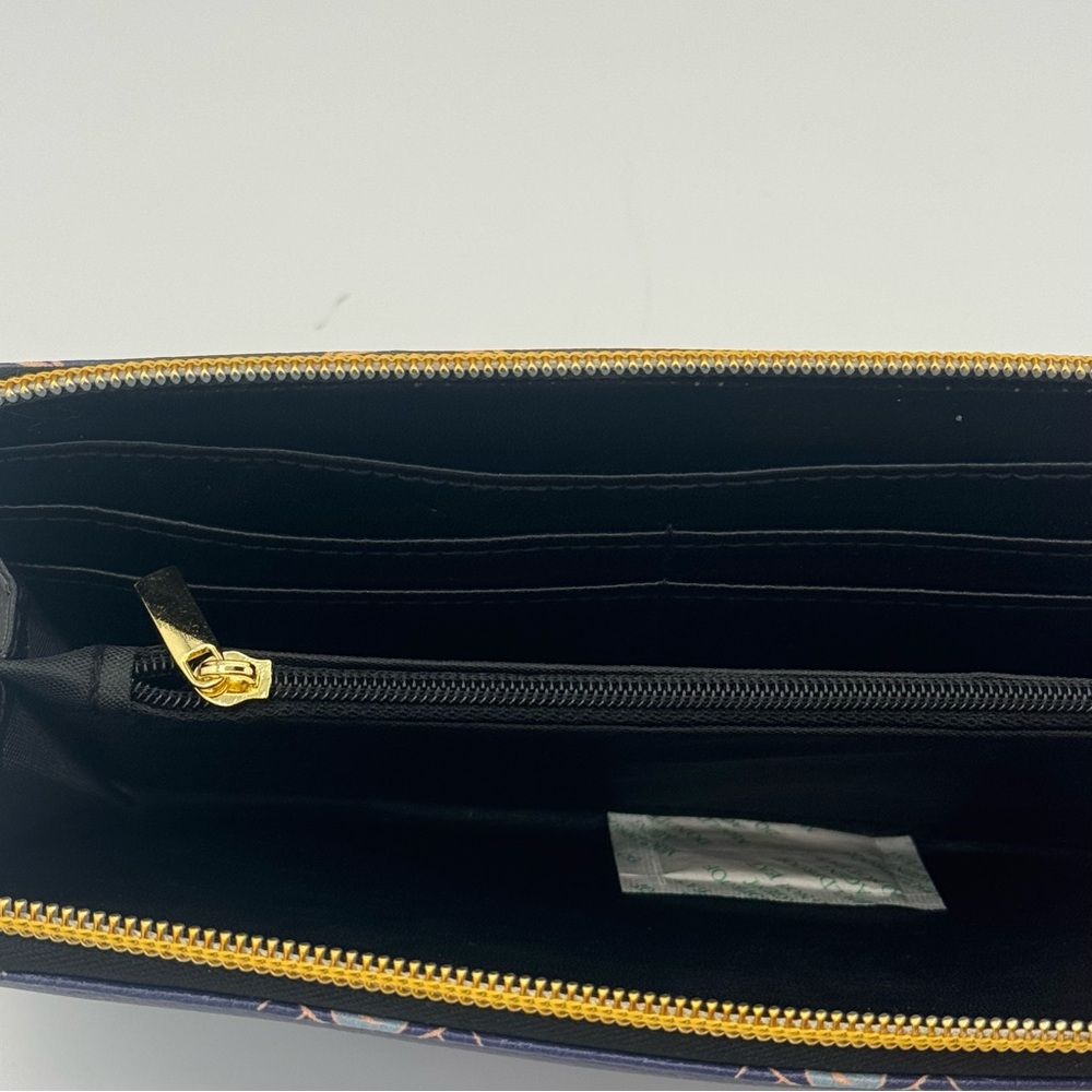 Evil Eye Celestial Eye Pattern Navy Blue Zip Arou… - image 8